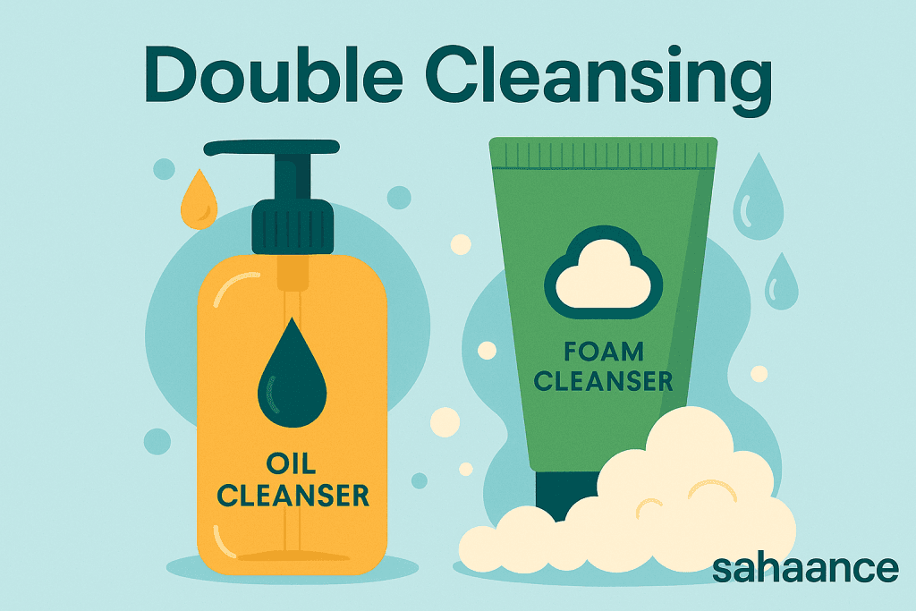 شستشوی دو مرحله ای پوست چیست؟ | مزایا، روش صحیح و بهترین محصولات پیشنهادی