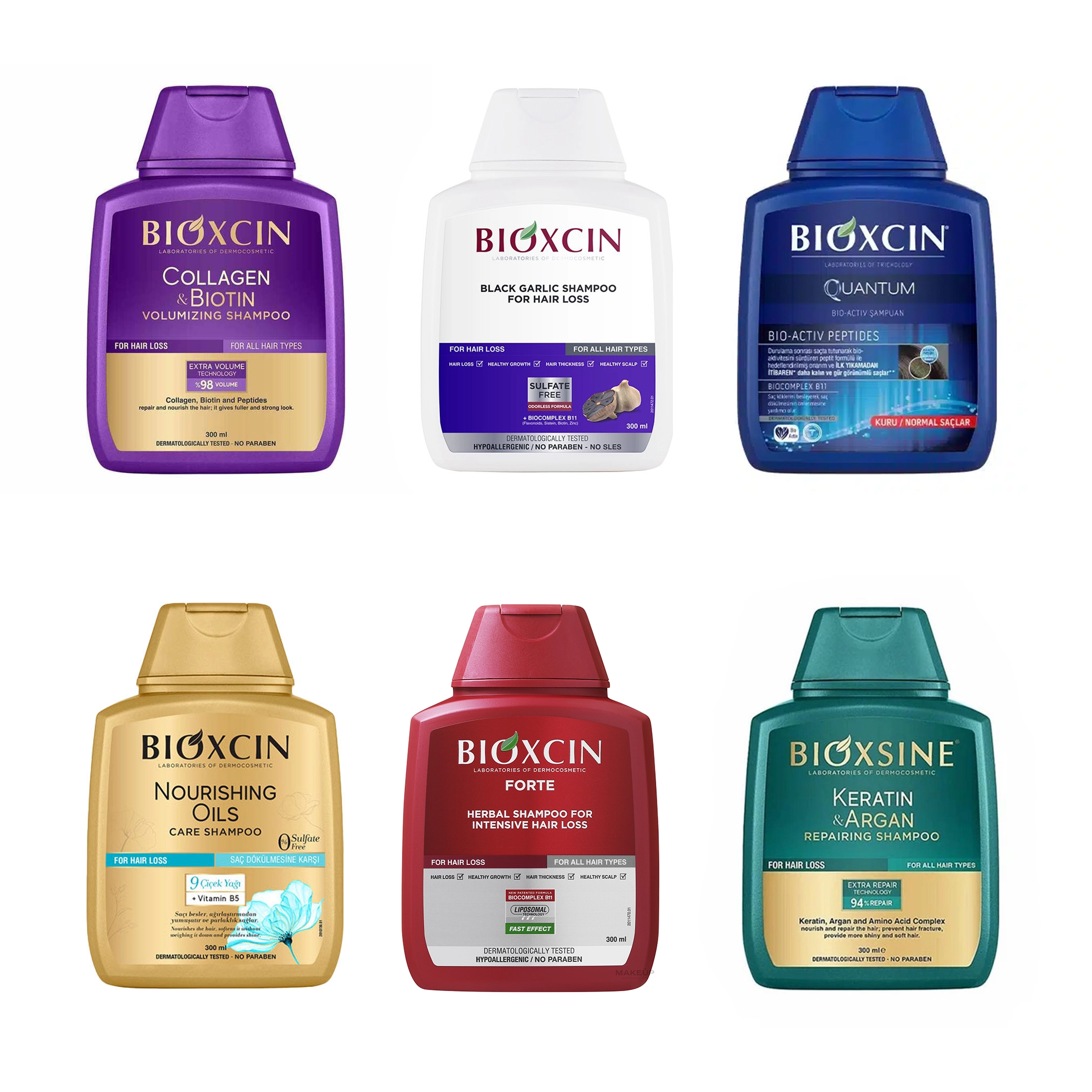 Bioxcin-Shampo انواع شامپو بایوکسین اصل